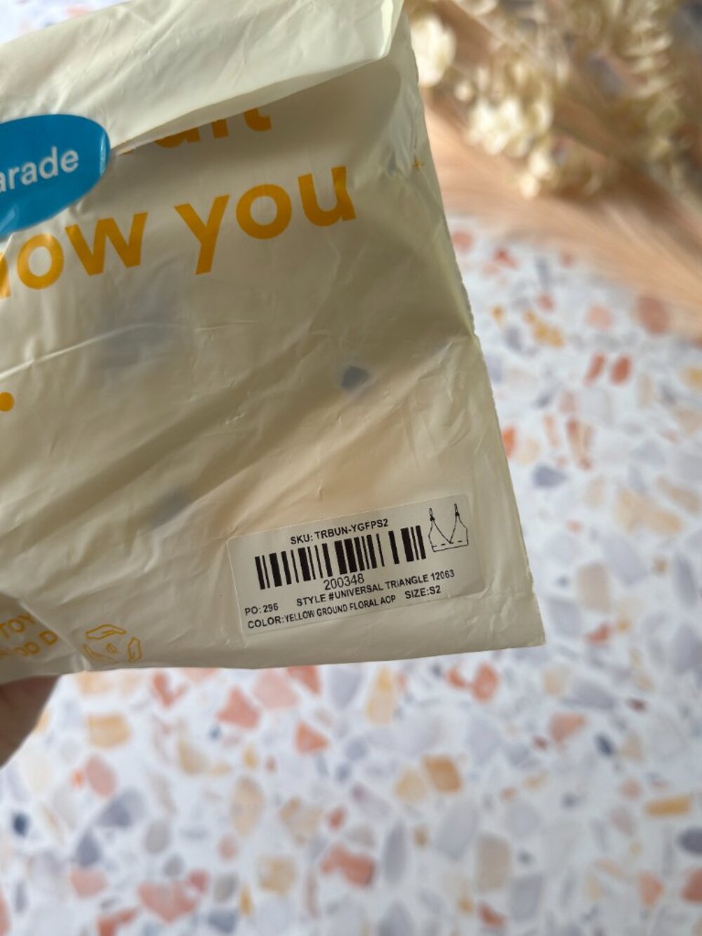 NWT | Parade | Smooth Lift Seamless Triangle Bralette | Lavender Sun | 2+ - Picture 5 of 8